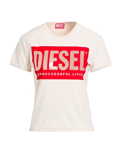 DIESEL T-shirt Beige 83% Cotone, 13% Poliestere, 4% Elastan