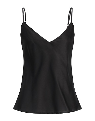 CRISTINAEFFE Camisole Nero 98% Poliestere, 2% Elastan