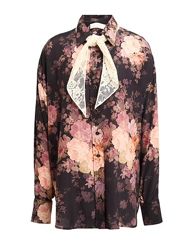 ZIMMERMANN Floral shirts & blouses Black 100% Silk