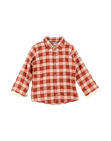 MINIMU' Patterned shirt Tan 50% Viscose, 50% Recycled polyester