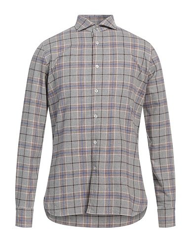 TRUZZI Camicia fantasia Grigio 100% Cotone