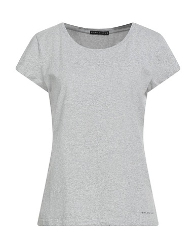 BRIAN DALES T-shirt Grigio chiaro 100% Cotone