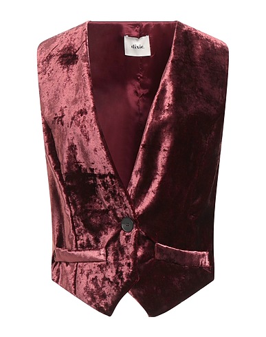 DIXIE Waistcoat Burgundy 100% Polyester
