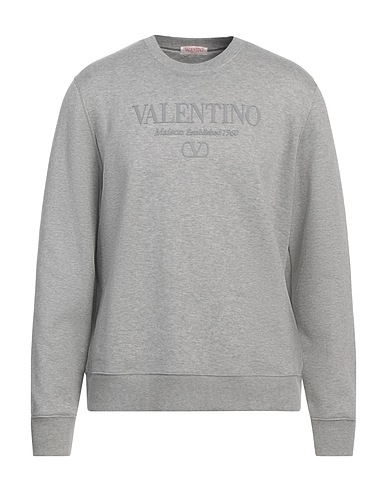 VALENTINO GARAVANI Sweatshirt Light grey 94% Cotton, 6% Polyamide, Elastane
