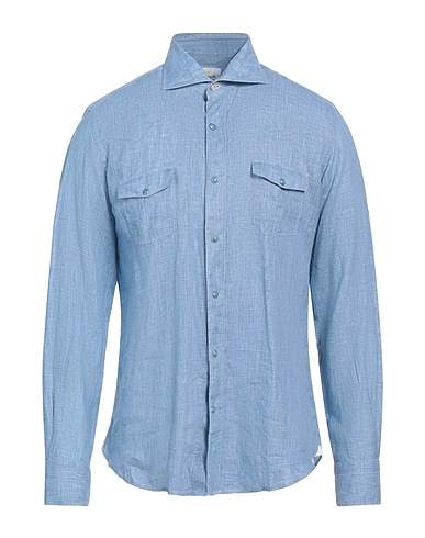 GIANNETTO PORTOFINO Linen shirt Blue 100% Linen