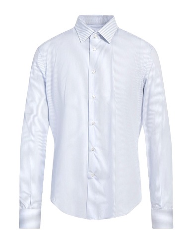 SARTORIO Striped shirt Sky blue 100% Cotton