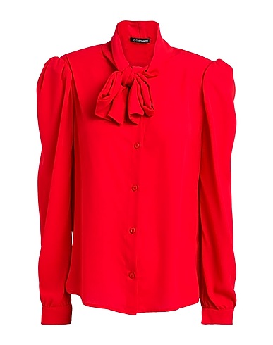 CRISTINAEFFE Solid colour shirts & blouses Red 100% Polyester