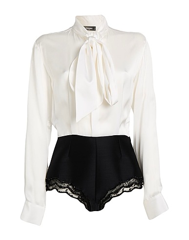 DSQUARED2 TOPWEAR White 100% Viscose, Virgin Wool, Silk