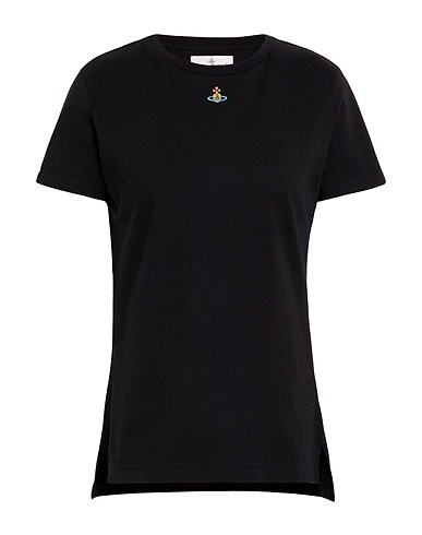 VIVIENNE WESTWOOD Basic T-Shirt Schwarz 100% Organische Baumwolle