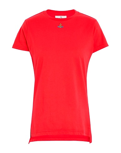 VIVIENNE WESTWOOD Basic T-Shirt Tomato red 100% Organic cotton