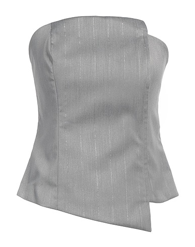 CRISTINAEFFE Top Grigio 65% Poliestere, 33% Viscosa, 2% Elastan