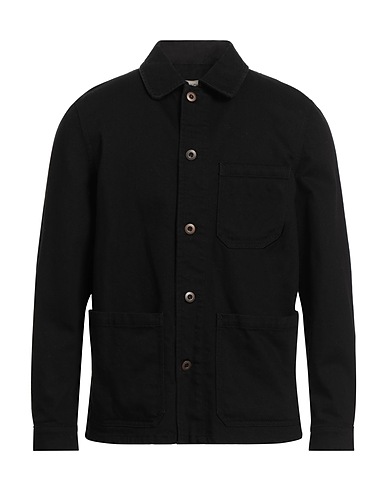SIVIGLIA Solid colour shirt Black 98% Cotton, 2% Elastane