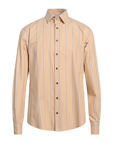 BERNA Striped shirt Beige 100% Cotton