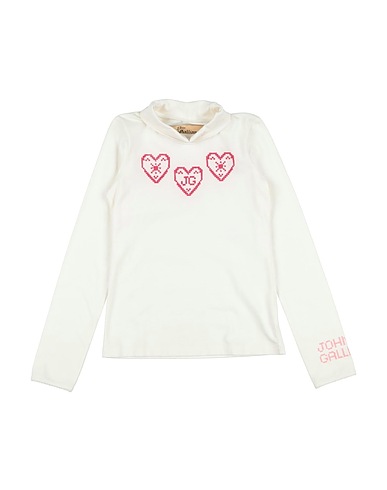 JOHN GALLIANO T-shirt KIDS Ivory 90% Cotton, 10% Elastane