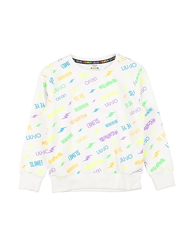 LIU •JO MAN Sweatshirt ME CONTRO TE White 95% Cotton, 5% Elastane