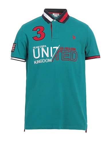 U.S.POLO ASSN. Poloshirt Aquamarin 100% Baumwolle