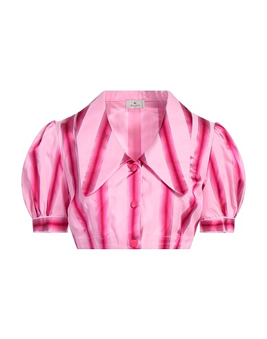 ETRO Striped shirt Pink 71% Cotton, 26% Viscose, 3% Silk