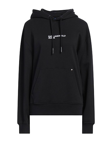KARL LAGERFELD JEANS Hoodie Schwarz 90% Baumwolle, 10% Polyester