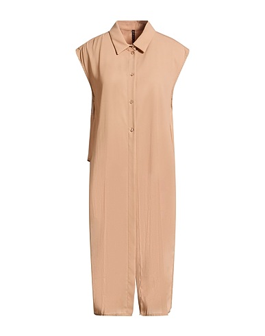 MANILA GRACE 솔리드 컬러 셔츠 & 블라우스 샌드 100% 폴리에스테르