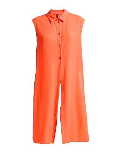 MANILA GRACE Solid colour shirts & blouses Orange 100% Polyester