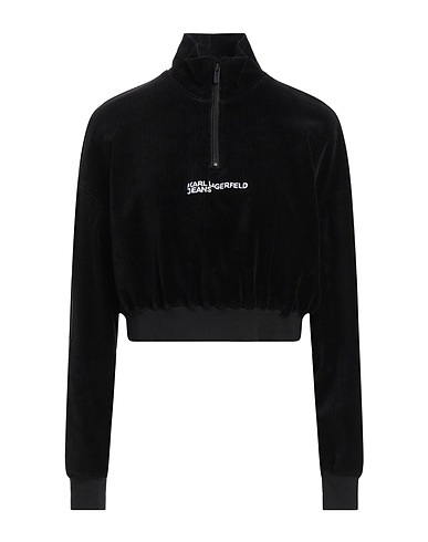KARL LAGERFELD JEANS Sweatshirt Black 70% Organic cotton, 27% Polyester, 3% Elastane