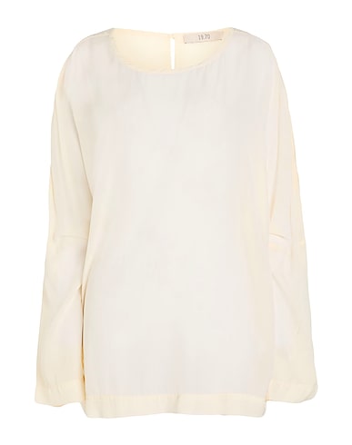 19.70 NINETEEN SEVENTY Top Beige 100% Viscose