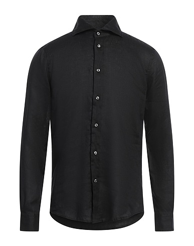 BRIAN DALES Linen shirt NATURAL LOW IMPACT	 Black 100% Linen