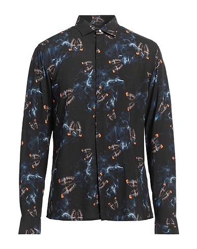 BERNA Patterned shirt Black 100% Viscose