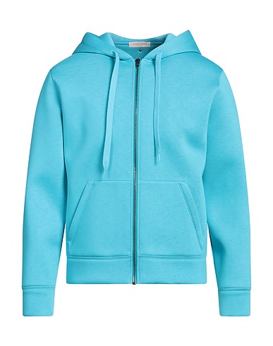 VALENTINO GARAVANI Hooded sweatshirt Turquoise 100% Viscose