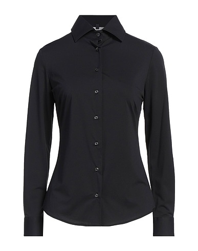 BRIAN DALES Solid colour shirts & blouses Black 87% Polyamide, 13% Elastane