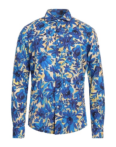 BRIAN DALES Linen shirt NATURAL LOW IMPACT Blue 100% Linen
