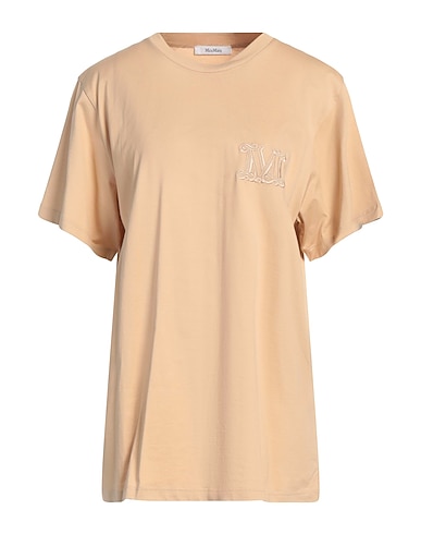 MAX MARA Oversize-T-Shirt Sand 100% Baumwolle