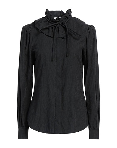 MOSCHINO Solid color shirts & blouses Black 100% Cotton