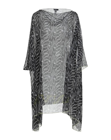 LANVIN トップス ブラック コットン 74% / シルク 26%