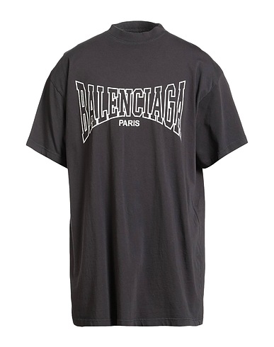 BALENCIAGA T-Shirt Braungrau 100% Baumwolle, Elastan