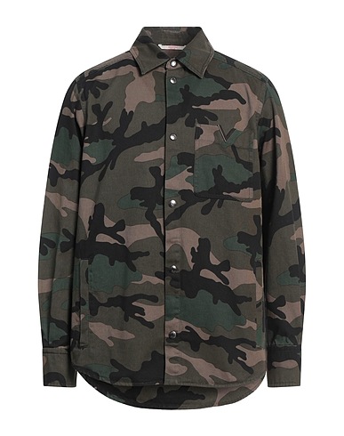 VALENTINO GARAVANI Patterned shirt VERDE MILITARE 100% Cotton