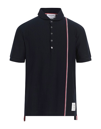THOM BROWNE Polo shirt Navy 100% Cotton