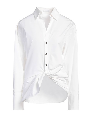 FERRAGAMO Solid color shirts & blouses White 100% Cotton