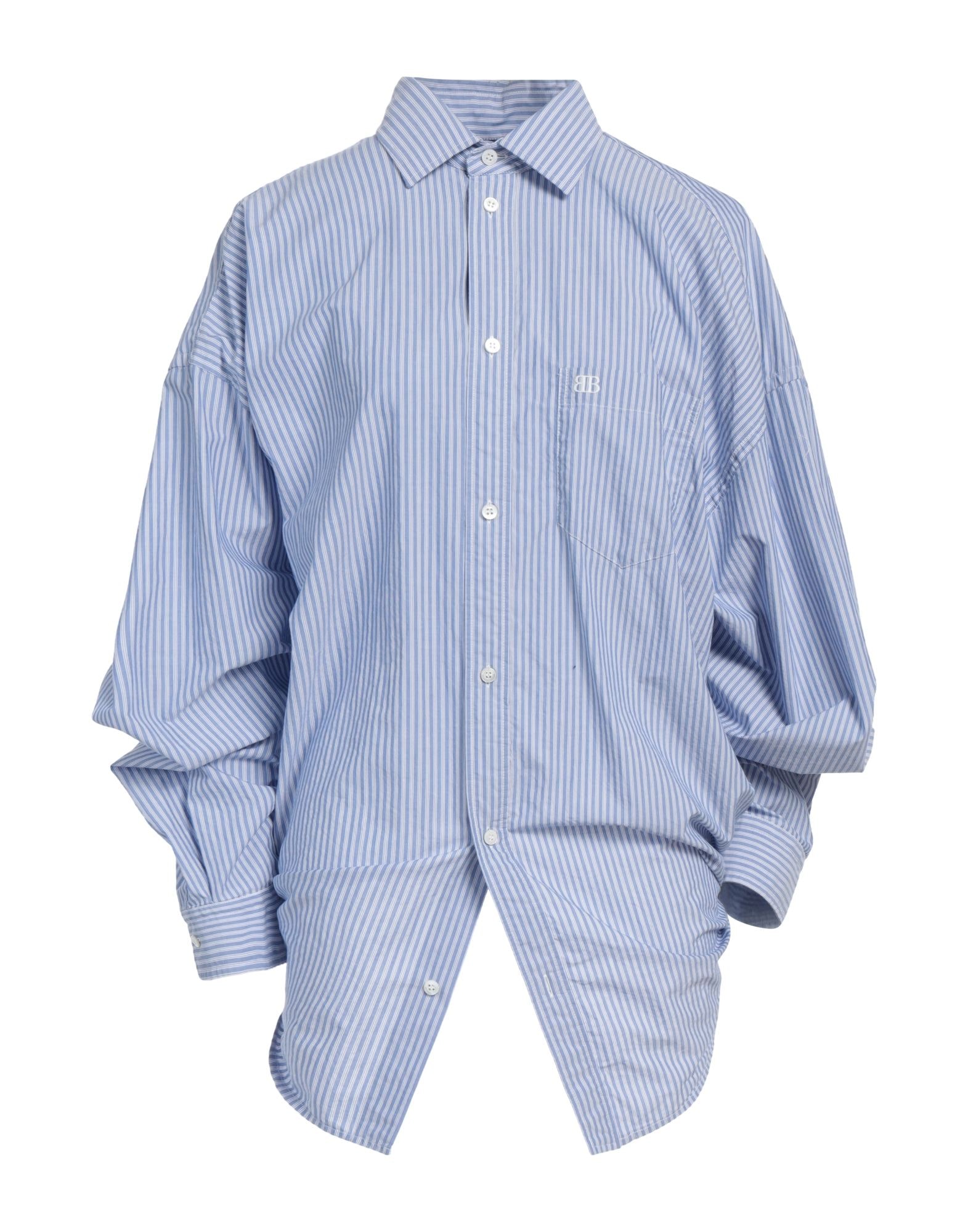 BALENCIAGA | ストライプ柄シャツ ブルー レディース | YOOX