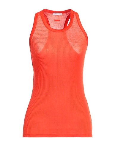 FERRAGAMO Vest Orange 50% Silk, 50% Cupro