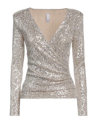 QUEGUAPA Top Beige 100% Poliestere