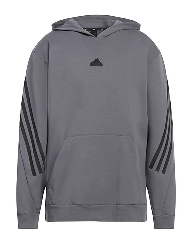 ADIDAS Hooded track jacket  Grey 64% Cotton, 36% Recycled polyester, Elastane