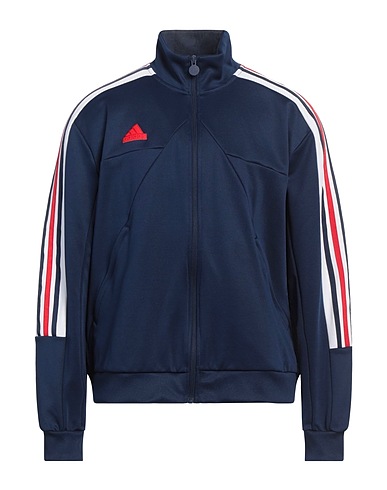 ADIDAS Sweatshirt Navy blue 70% Recycled polyester, 30% Cotton, Elastane