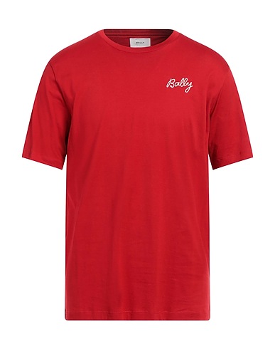 BALLY Basic T-shirt Red 100% Organic cotton