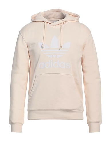 ADIDAS ORIGINALS Hooded track jacket  Beige 100% Cotton, Elastane