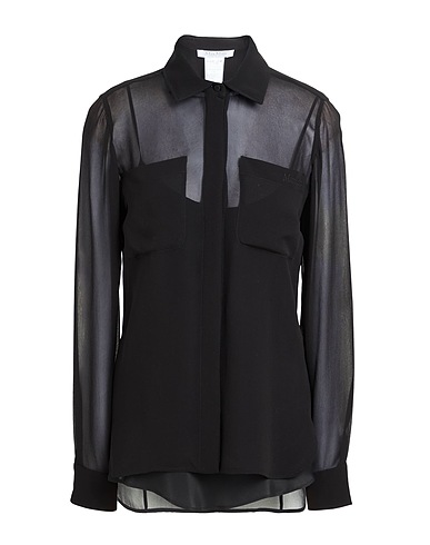 MAX MARA Solid colour shirts & blouses Black 85% Acetate, 10% Silk, 5% Polyamide