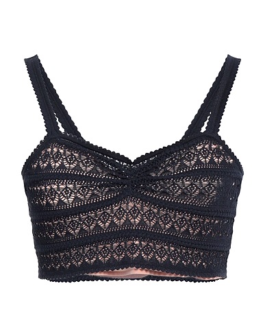 GUCCI Top Midnight blue 94% Cotton, 6% Polyamide, Elastane