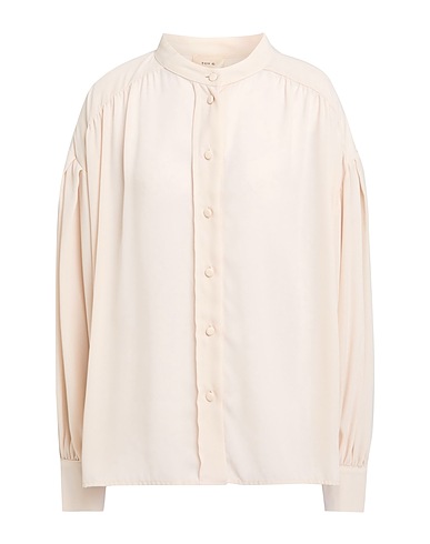 TOY G. Solid color shirts & blouses Beige 100% Polyester