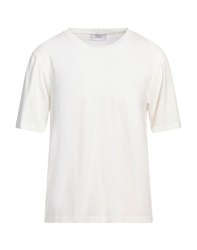 LARDINI Basic T-Shirt Off white 100% Baumwolle