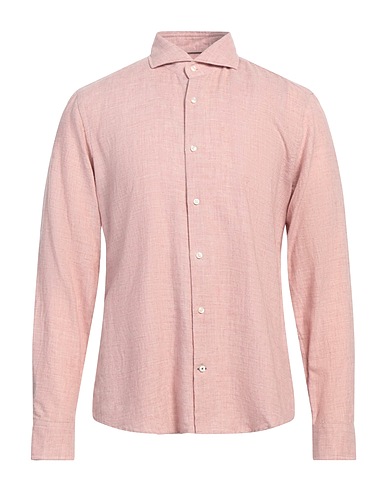 JOOP! Solid color shirt Antique rose 80% Cotton, 20% Wool